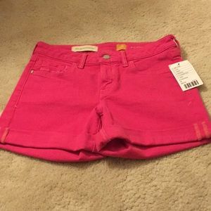Anthropologie Hot Pink Pilcro shorts NWT